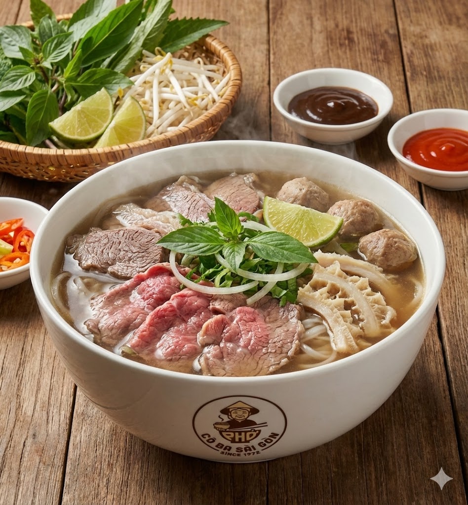 Bowl of authentic phở